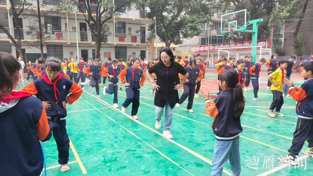 雁峰区白竹皂学校大课间活动受学生热捧