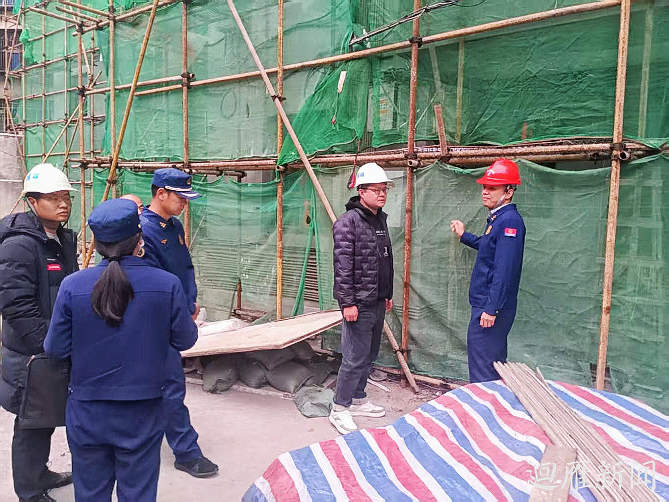 雁峰区消防救援大队开展高层建筑及在建工地火灾隐患排查专项行动